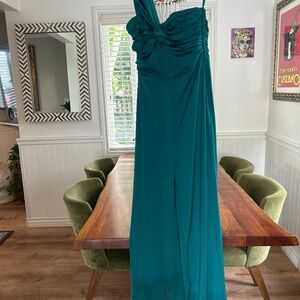 Green Satin Jumpsuit